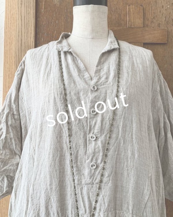 画像2: HALLELUJAH／Acolyte Robe 侍者のローブ・flax (2)