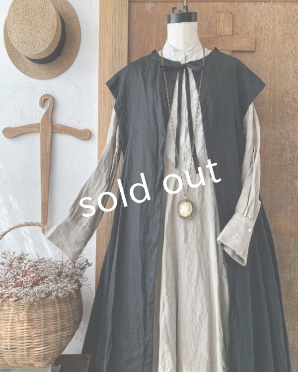 画像3: HALLELUJAH／Gilet Amish アーミッシュジレ・black (3)