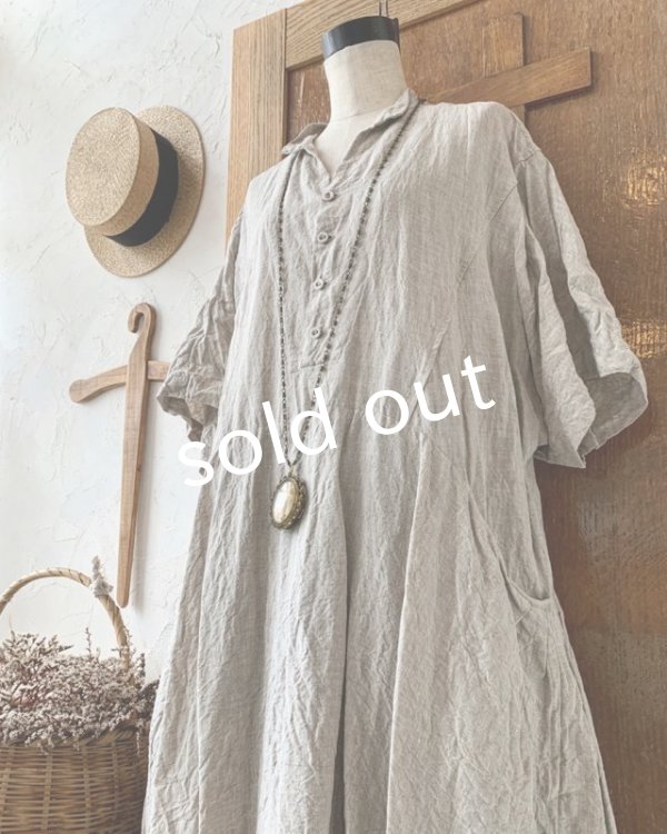 画像3: HALLELUJAH／Acolyte Robe 侍者のローブ・flax (3)