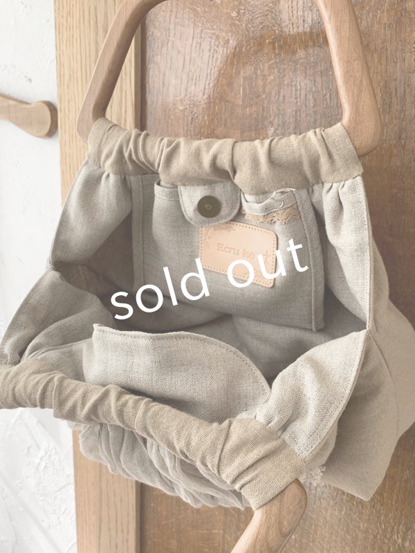 画像7: ecru-ke／木の持ち手バッグ (7)