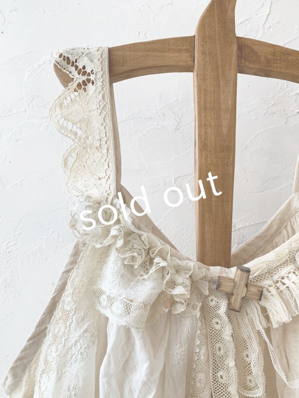 画像3: pollenbienco／アンティークレースと十字架のキャミソール・B (3)