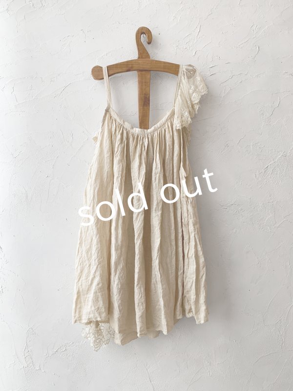 画像8: pollenbienco／アンティークレースと十字架のキャミソール・A (8)