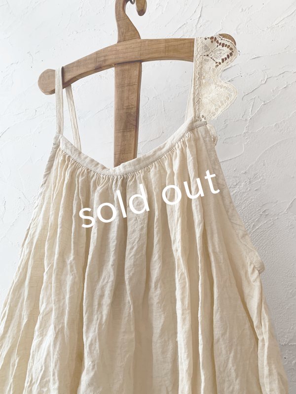 画像7: pollenbienco／アンティークレースと十字架のキャミソール・B (7)