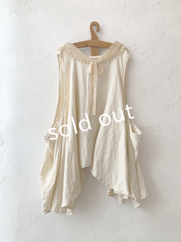 画像8: pollenbienco／アンティークレースと十字架のチュニック (8)