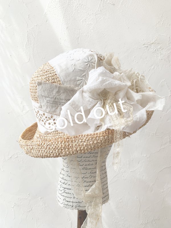 画像3: pollenbienco／アンティークレースのハット (3)