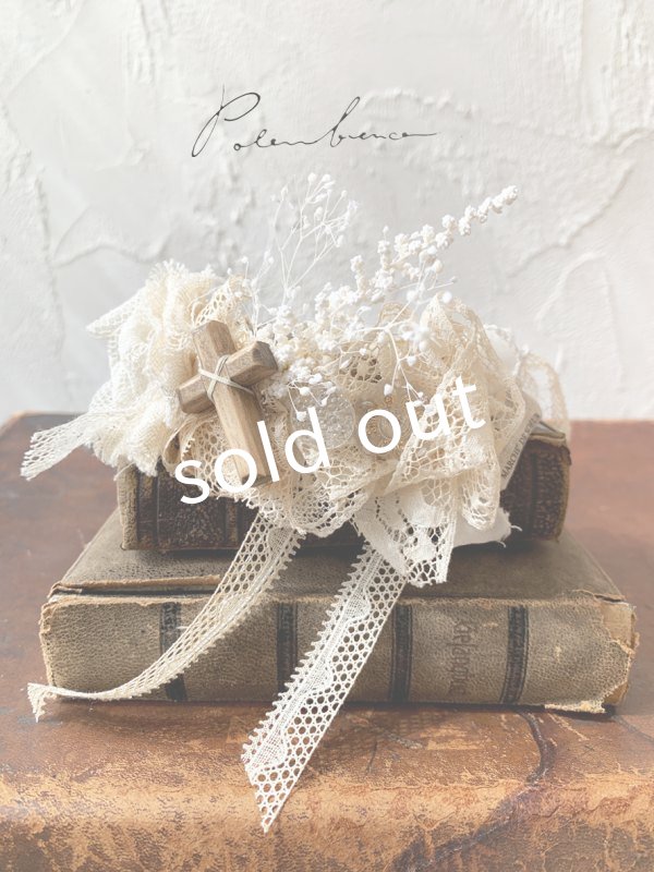 画像2: pollenbienco／アンティークレースのチョーカーブレスレット (2)