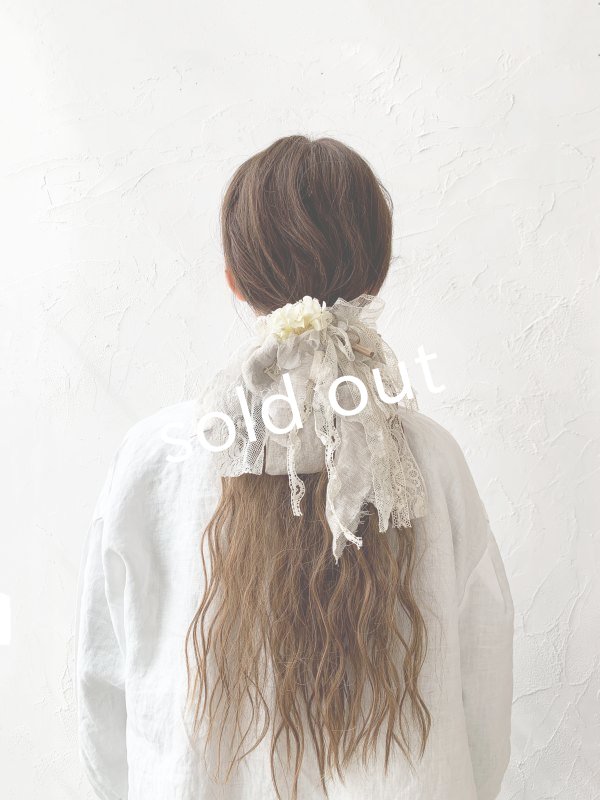 画像3: pollenbienco／アンティークレースのウィッグバレッタ・B (3)