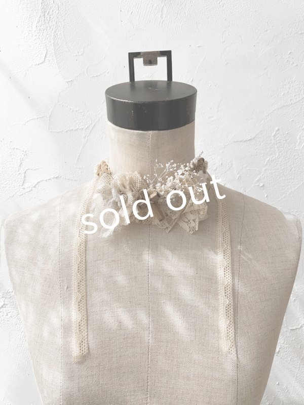 画像8: pollenbienco／アンティークレースのチョーカーブレスレット (8)