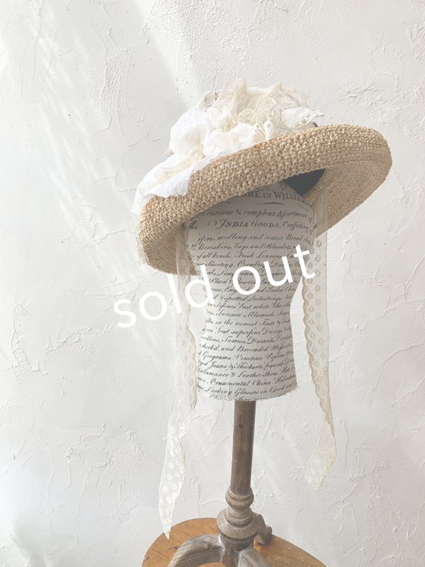 画像8: pollenbienco／アンティークレースのハット (8)