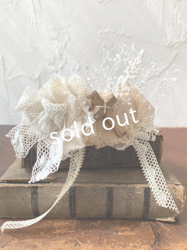 画像4: pollenbienco／アンティークレースのチョーカーブレスレット (4)