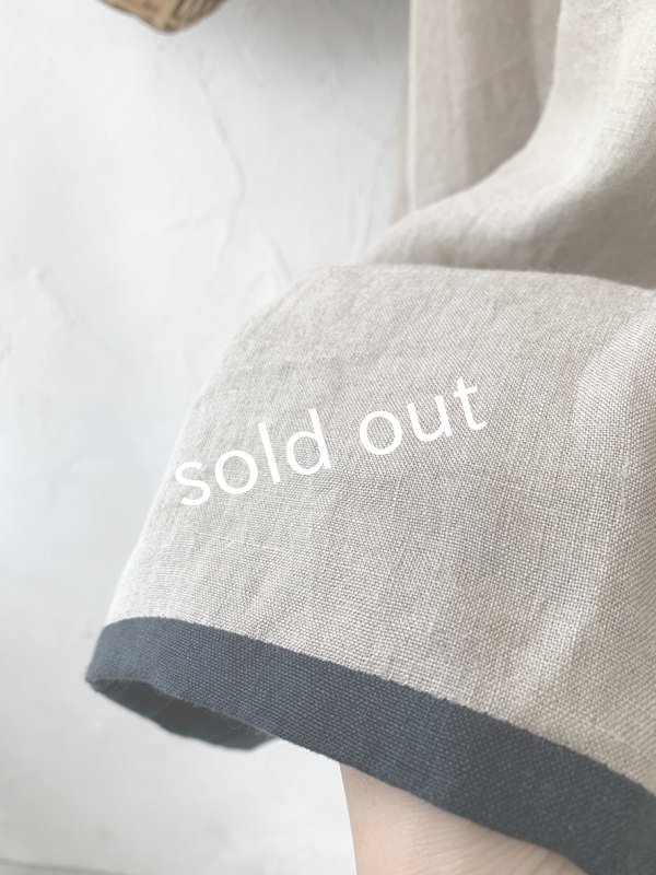 画像5: kosatofuku／リネンのスモックギャザーワンピース・ベージュ (5)