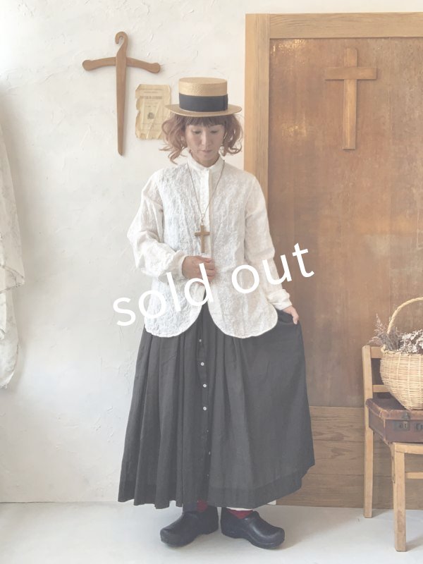 画像13: HALLELUJAH/Victorian Chemise ヴィクトリア時代のシャツ・Off White (13)