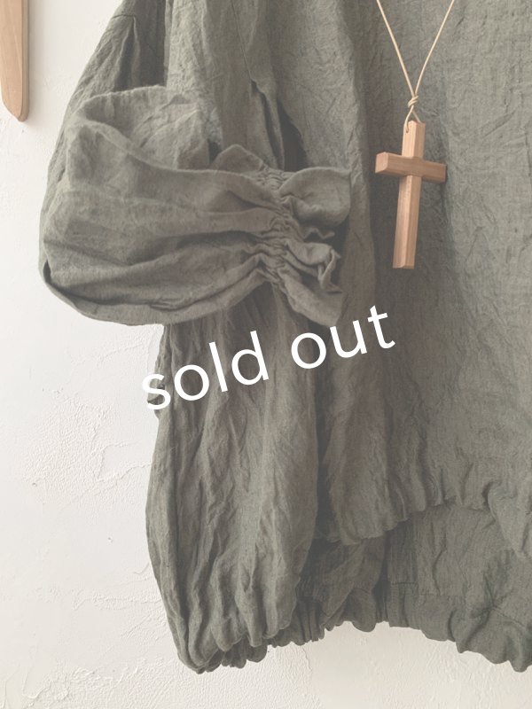 画像3: MARCHE' DE SOEUR／ラッフルリボンプルオーバー・フォレスト (3)