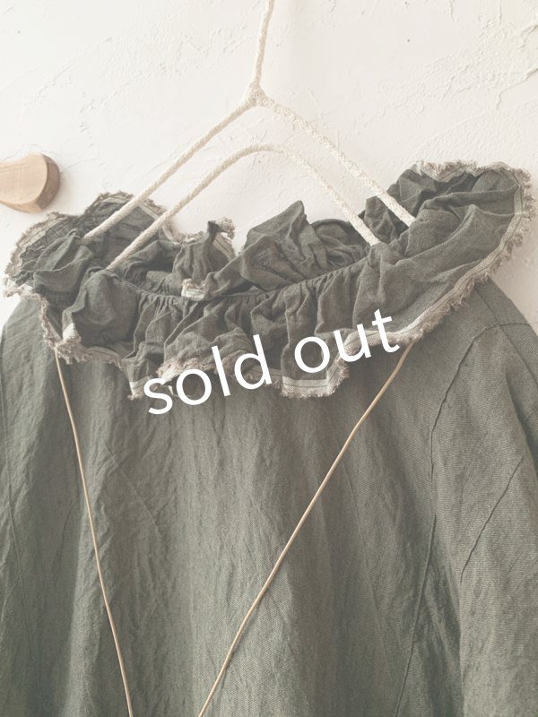 画像2: MARCHE' DE SOEUR／ラッフルリボンプルオーバー・フォレスト (2)