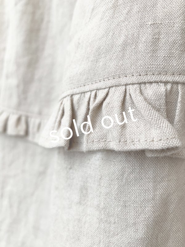 画像9: kosatofuku／セーラーカラー付きノースリーブドレス・生成り (9)