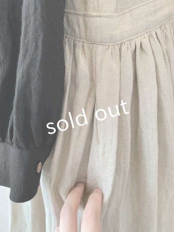 画像12: kosatofuku／セーラーカラー付きノースリーブドレス・生成り (12)