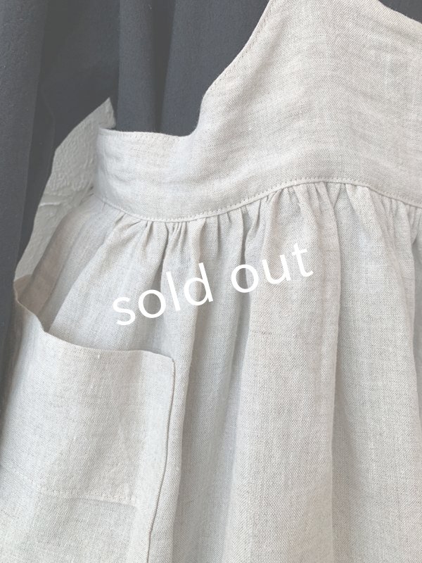 画像5: kosatofuku／ギャザーエプロンワンピース・キナリ (5)