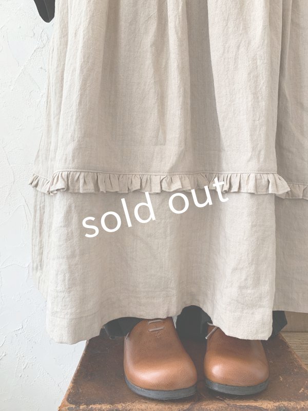 画像8: kosatofuku／セーラーカラー付きノースリーブドレス・生成り (8)