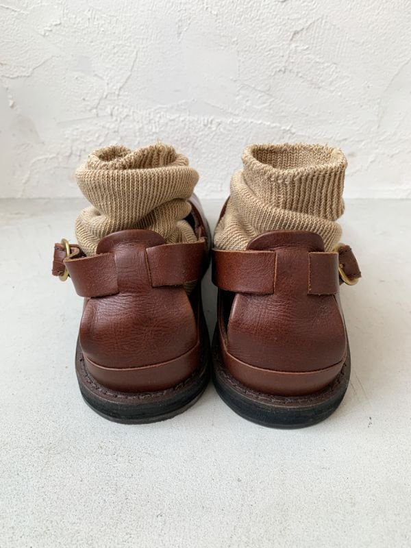 画像6: Diu／本革カメリアサンダル・ダークブラウン (6)