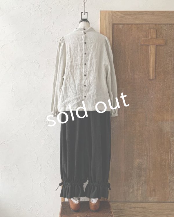 画像4: je suis comme je suis/パワーショルダーブラウス・フラックス (4)