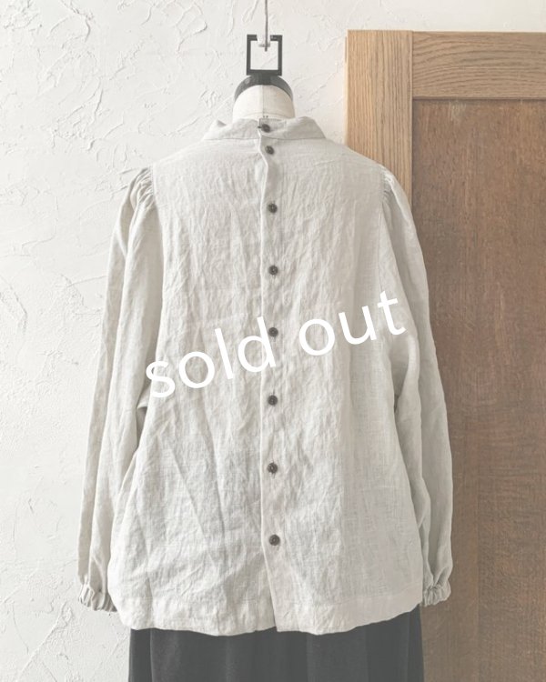 画像5: je suis comme je suis/パワーショルダーブラウス・フラックス (5)