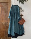画像5: HALLELUJAH／Robe de femme de chambre 小間使いローブ衿付・turquoise (5)