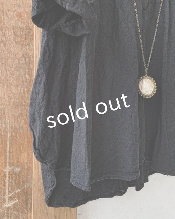 画像5: HALLELUJAH/Chemise de garçon Berger 羊飼い少年のシャツ・black (5)