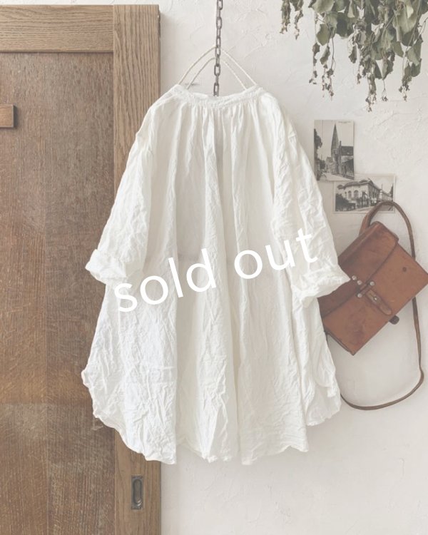 画像7: HALLELUJAH／Chemise de garçon Berger 羊飼い少年のシャツ・off-white (7)