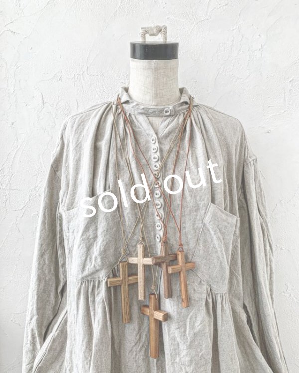 画像3: MARCHE' DE SOEUR／木の十字架ネックレス・brown8.5 (3)