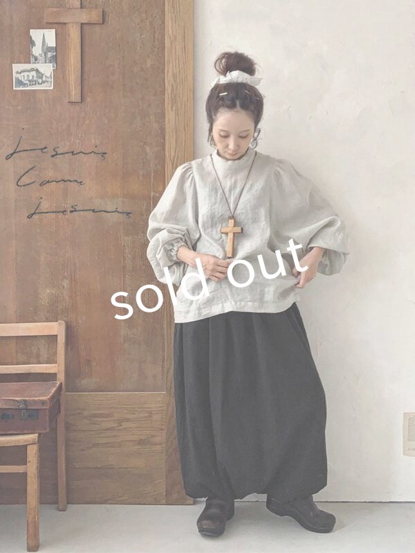 画像8: je suis comme je suis/パワーショルダーブラウス・フラックス (8)