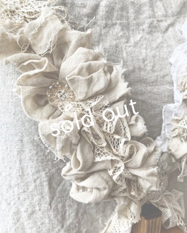 画像6: pollenbienco／アンティークレース十字架ネックレス・A (6)