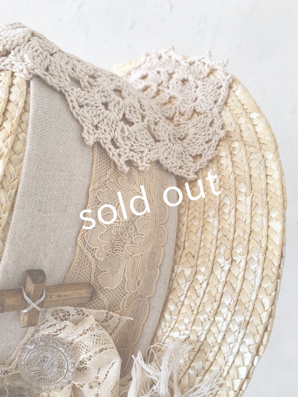 画像9: pollenbienco／アンティークレースのハット・B (9)