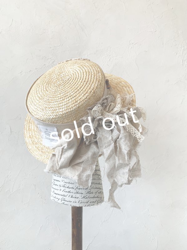 画像6: pollenbienco／アンティークレースのハット・B (6)