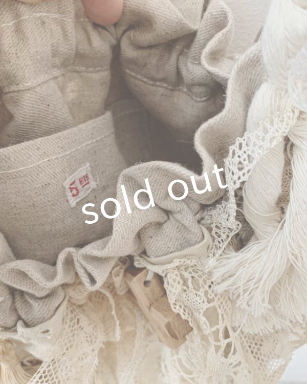 画像10: pollenbienco／アンティークレースと十字架のロープバッグ (10)