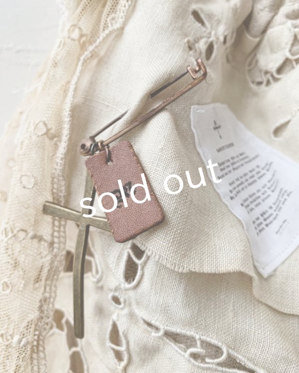 画像7: pollenbienco／アンティークレースと十字架のロープバッグ (7)