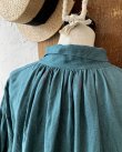 画像7: HALLELUJAH／1890's Bourgeron 羊飼いシャツワンピース・turquoise (7)