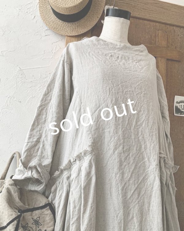 画像3: HALLELUJAH/1890's Bourgeron 羊飼いローブ・flax (3)