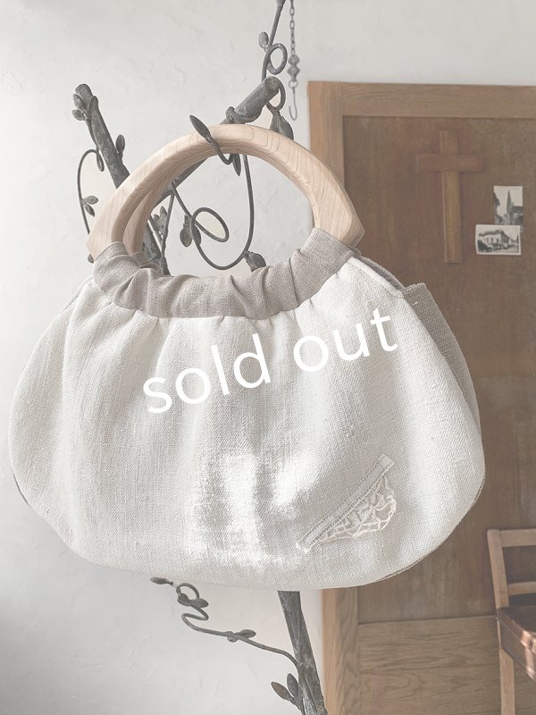 画像9: ecru-ke／木の持ち手バッグ・B (9)