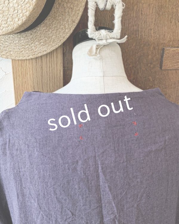 画像8: HALLELUJAH／1890's Bourgeron 羊飼いローブ・purple (8)