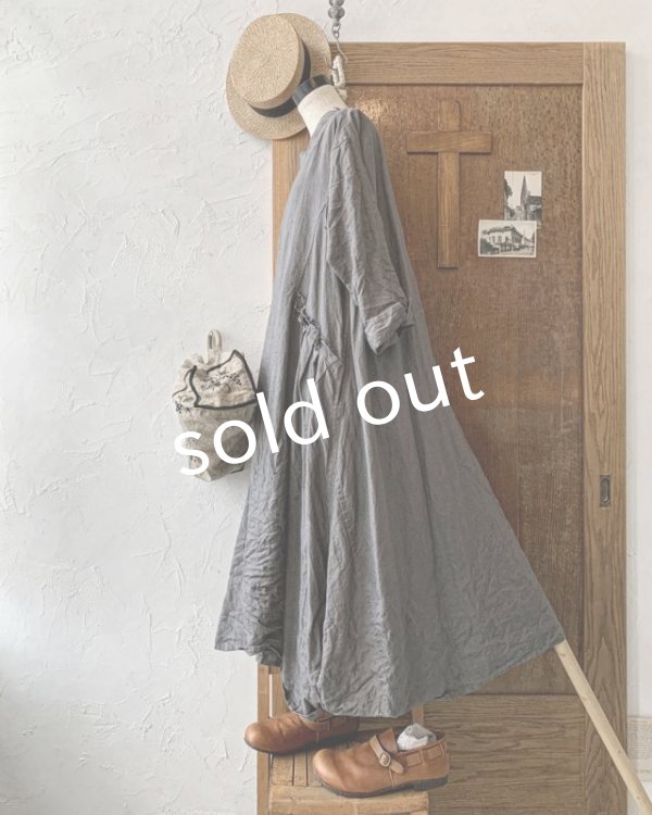 画像5: HALLELUJAH／1890's Bourgeron 羊飼いローブ・gray (5)