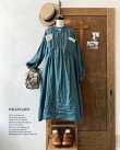画像2: HALLELUJAH／1890's Bourgeron 羊飼いシャツワンピース・turquoise (2)