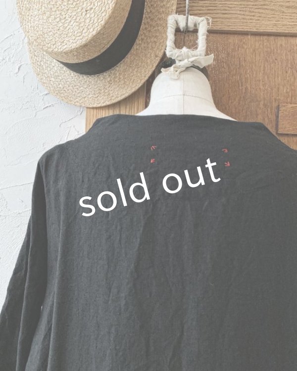 画像4: HALLELUJAH／1890's Bourgeron 羊飼いローブ・black (4)