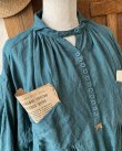 画像3: HALLELUJAH／1890's Bourgeron 羊飼いシャツワンピース・turquoise (3)