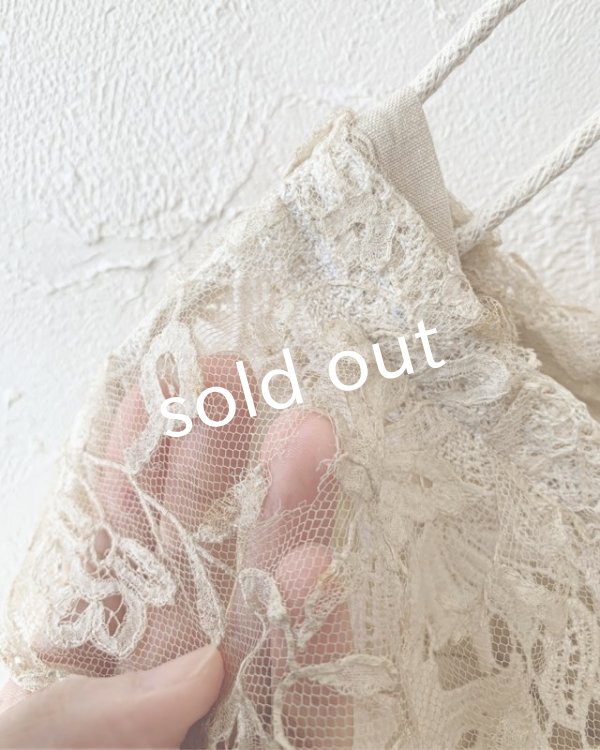 画像12: pollenbienco／アンティークレースのケープ付きキャミチュニック (12)