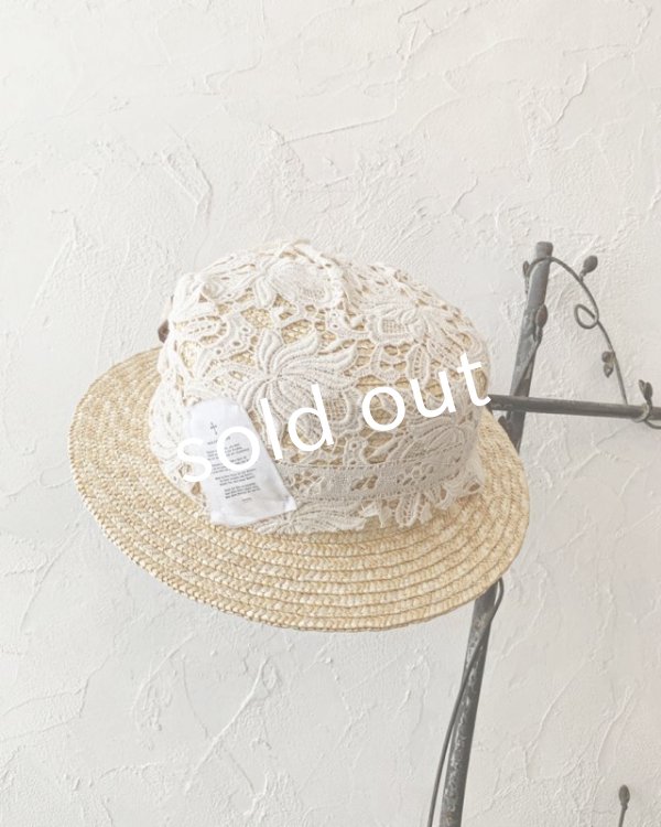 画像5: pollenbienco／アンティークレースのハット・C (5)