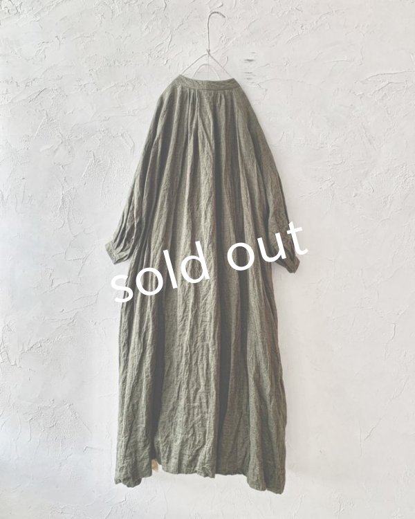 画像6: MARCHE' DE SOEUR／ワイドギャザーワンピース・カーキ (6)