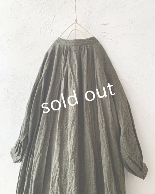 画像7: MARCHE' DE SOEUR／ワイドギャザーワンピース・カーキ (7)
