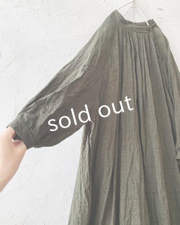 画像3: MARCHE' DE SOEUR／ワイドギャザーワンピース・カーキ (3)