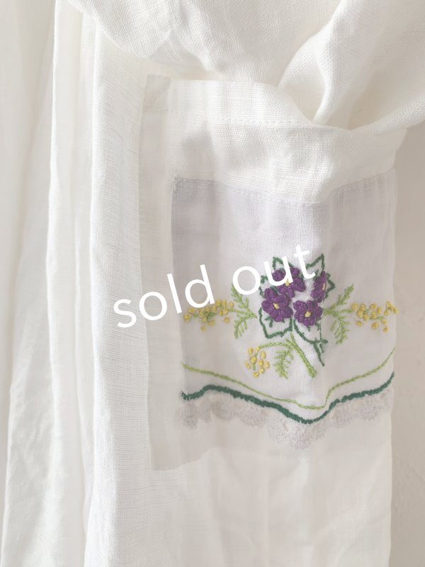 画像4: shizuka's／パフ袖アンティークレースOP・お花刺繍 (4)