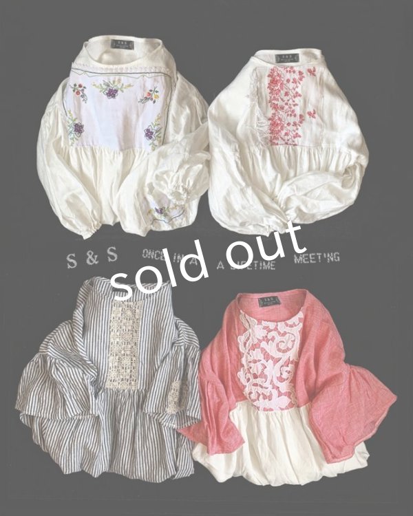 画像7: shizuka's／パフ袖アンティークレースOP・お花刺繍 (7)